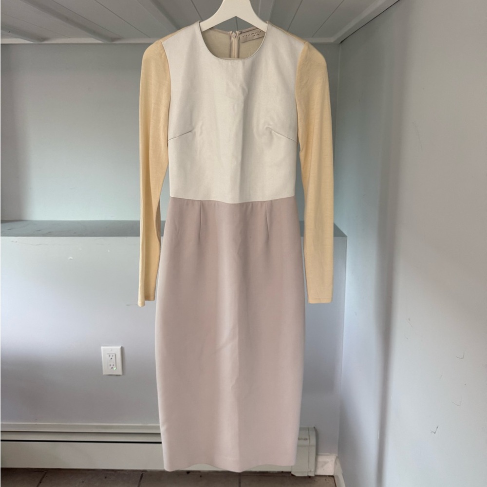 Stella McCartney White Colorblock Dress